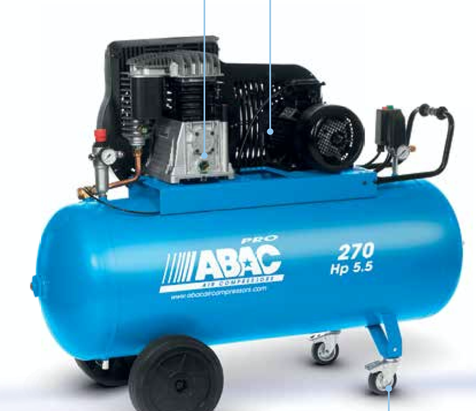 TETE COMPRESSEUR ABAC B7000 1100-1300 TR/MIN 7,5-10CH 11BAR 1023